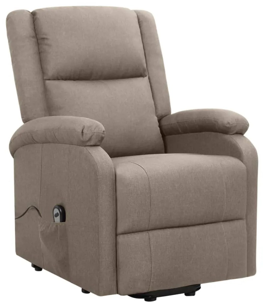 329707 vidaXL Изправящ стол, таупе, текстил