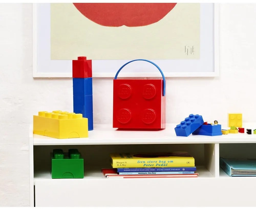 Синя кутия за съхранение с дръжка - LEGO®