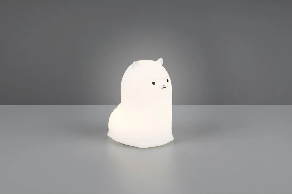 Бяла детска нощна лампа Paky – Reality