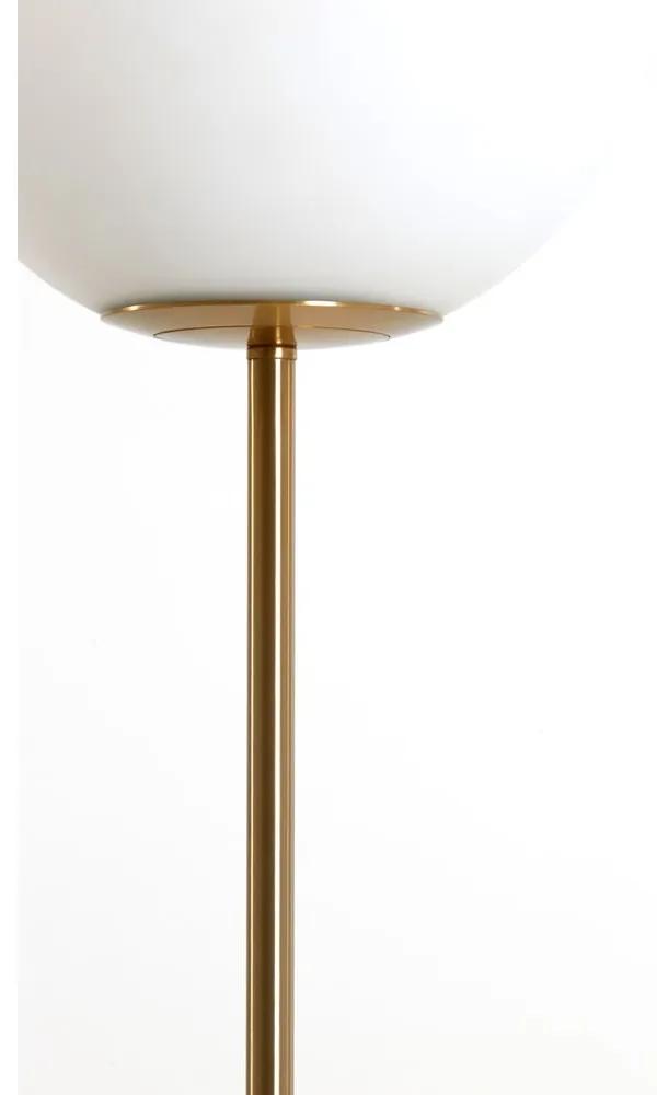 Подова лампа в бяло-златист цвят (височина 156 см) Medina - Light &amp; Living