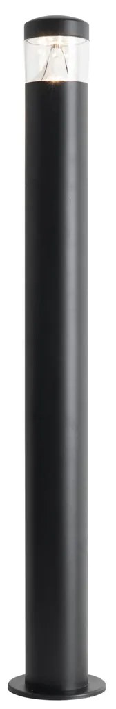 Модерна външна лампа черна 80 см IP44 с LED - Roxy