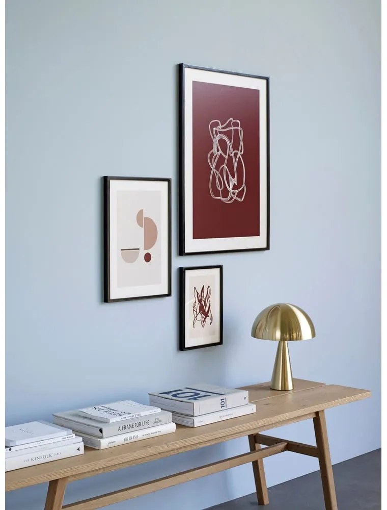 Настолна лампа в златист цвят Herho Mush - Hübsch