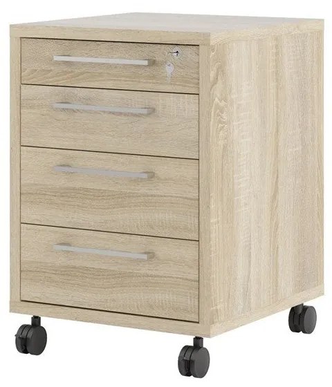 Заключващ се шкаф в дъбов декор в естествен цвят 48x68 cm Prima - Tvilum