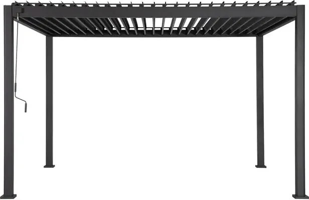 Пергола Hesperide Evora, Алуминий, Графит, 4x3 m