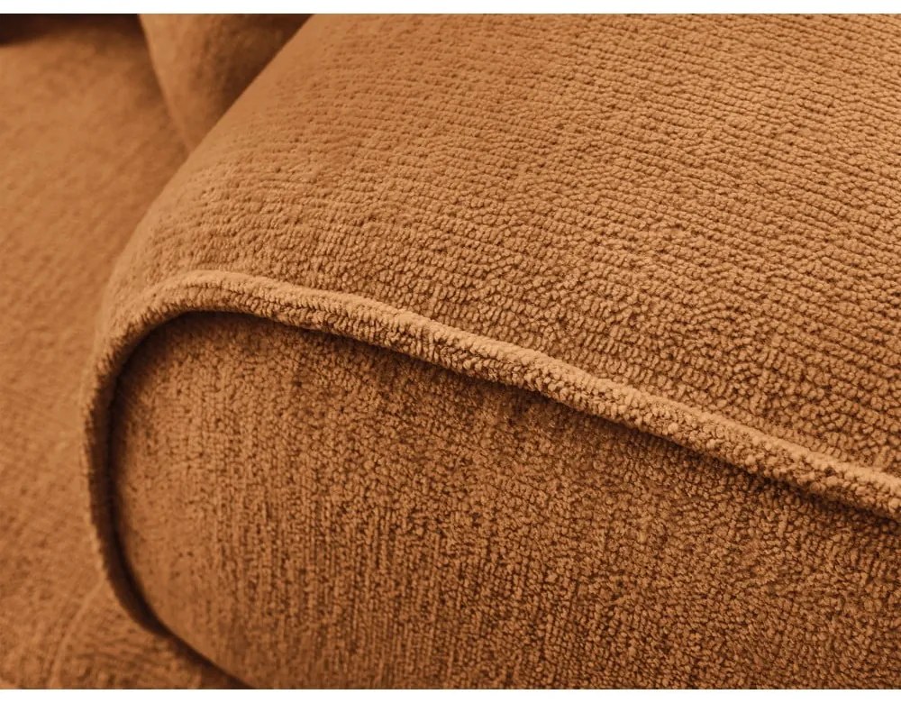 Шенилов диван в цвят горчица 237 cm Whesley – Bobochic Paris