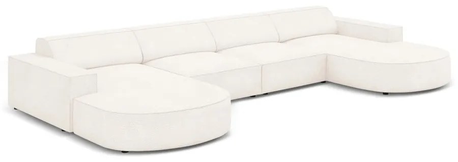 Бежов ъглов диван (U-образен) Jodie - Micadoni Home