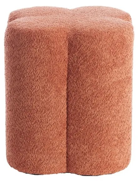 Оранжева табуретка от плат букле Nalani – Light & Living