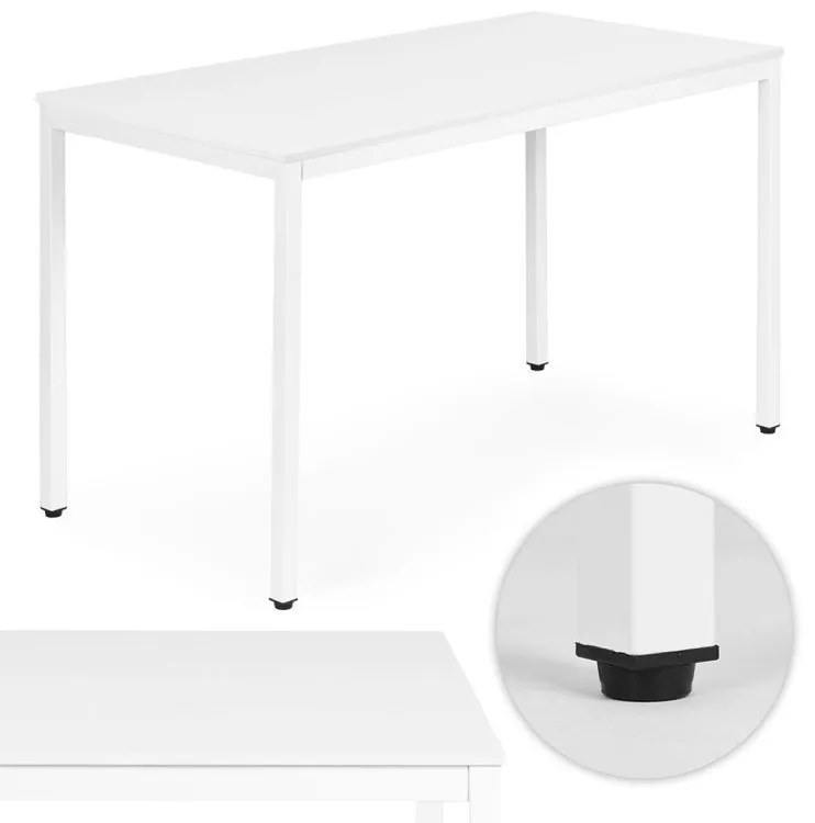 Кухненска маса бяла 120 x 60 cm - универсална маса за 4-5 души