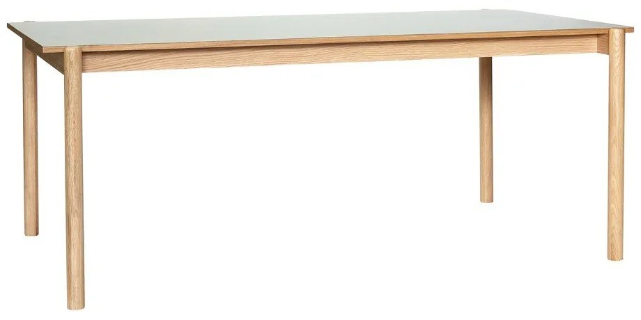 Трапезна маса от масивен дъб 107x190 cm Oblique – Hübsch