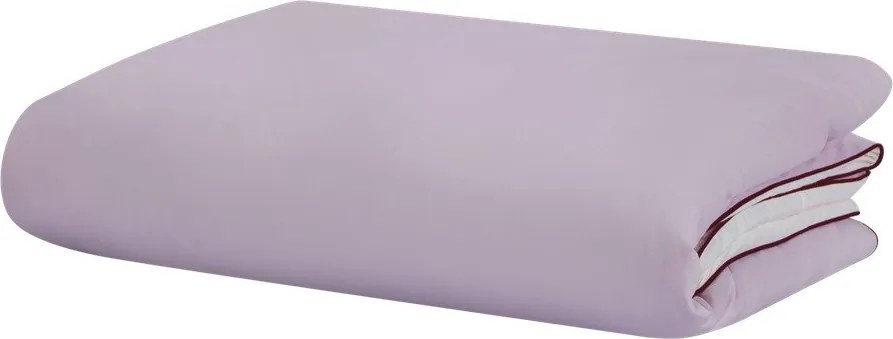 Единичен чаршаф за завивка от памучен сатен в цвят лавандула 140x200 cm Oba – noo.ma