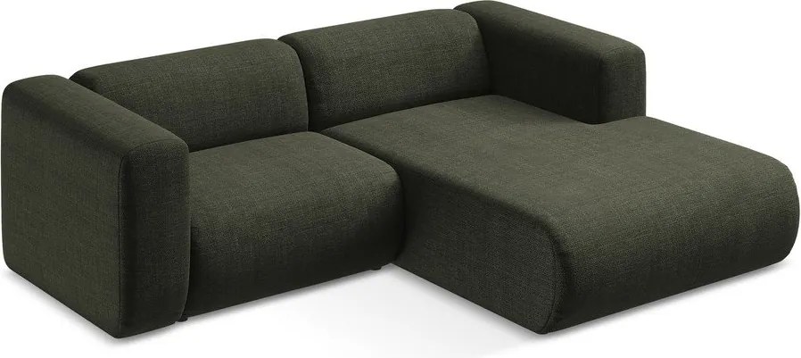 Зелен ъглов диван (десен ъгъл) Ekahi – Makamii