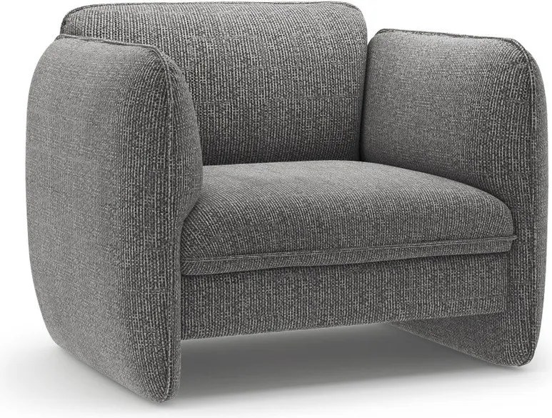 Тъмносиво шенилово кресло Georgia – Micadoni