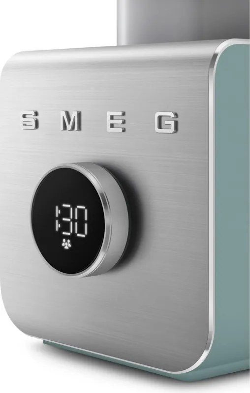 Блендер Smeg Collezione BLC02EGMEU, 1400W, 1.5 л, 22000 об/мин, 5 програми, 9 скорости, Трошене на лед, Неръждаема стомана, Изумрудено зелен/Инокс