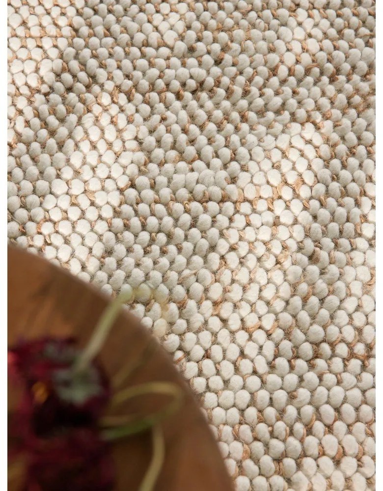 Бежов ръчно изработен килим със смес от вълна 160x230 cm Peas – Villeroy&Boch