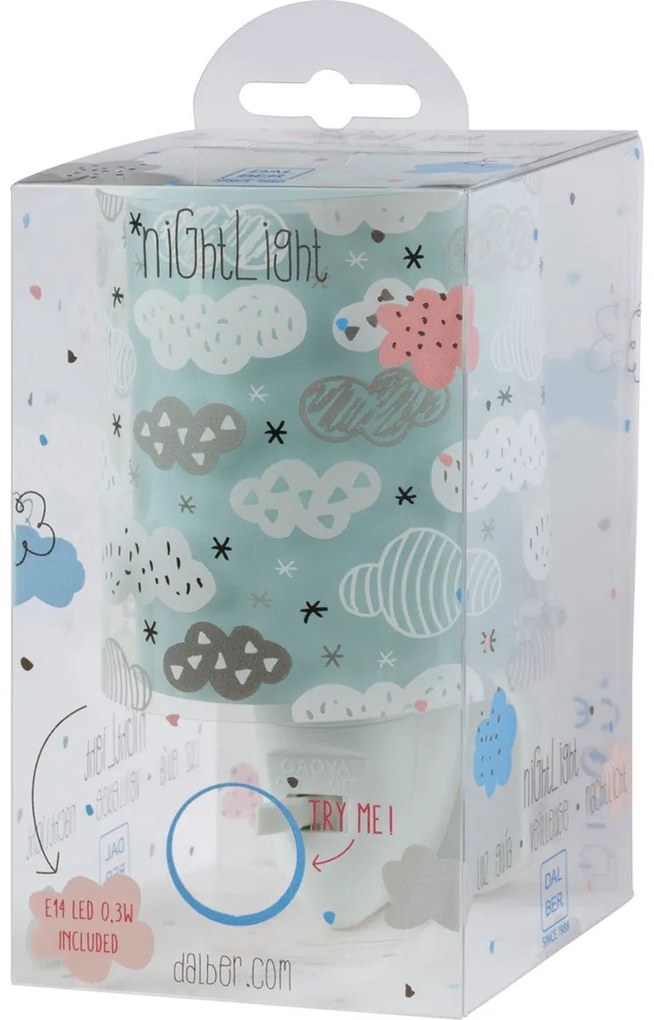 Светлинен контакт Ango Clouds LED-зелен