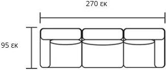Sofa - bed Floga- Антрацит