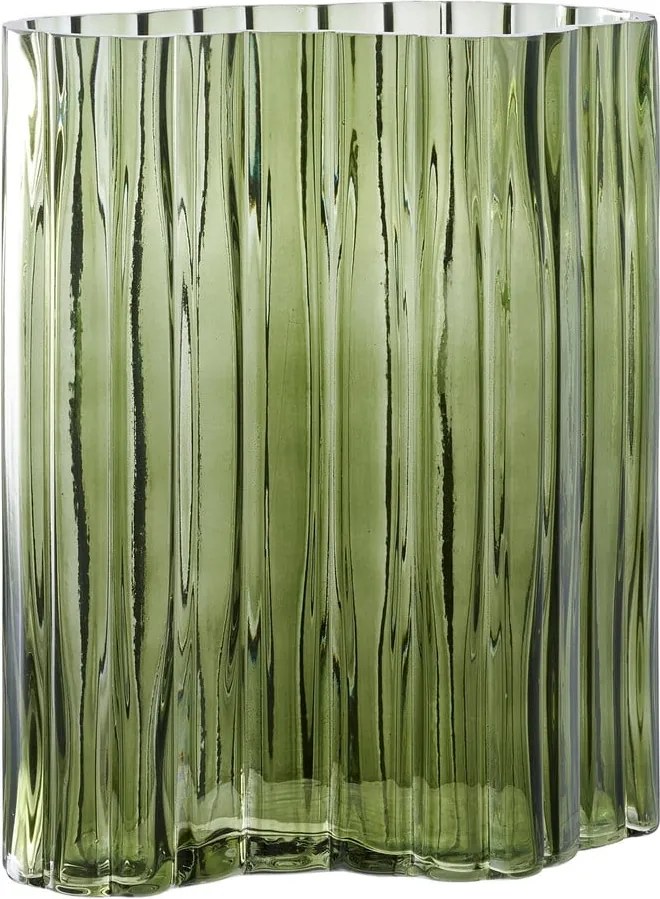Зелена стъклена ваза (височина 26,5 cm) – House Nordic