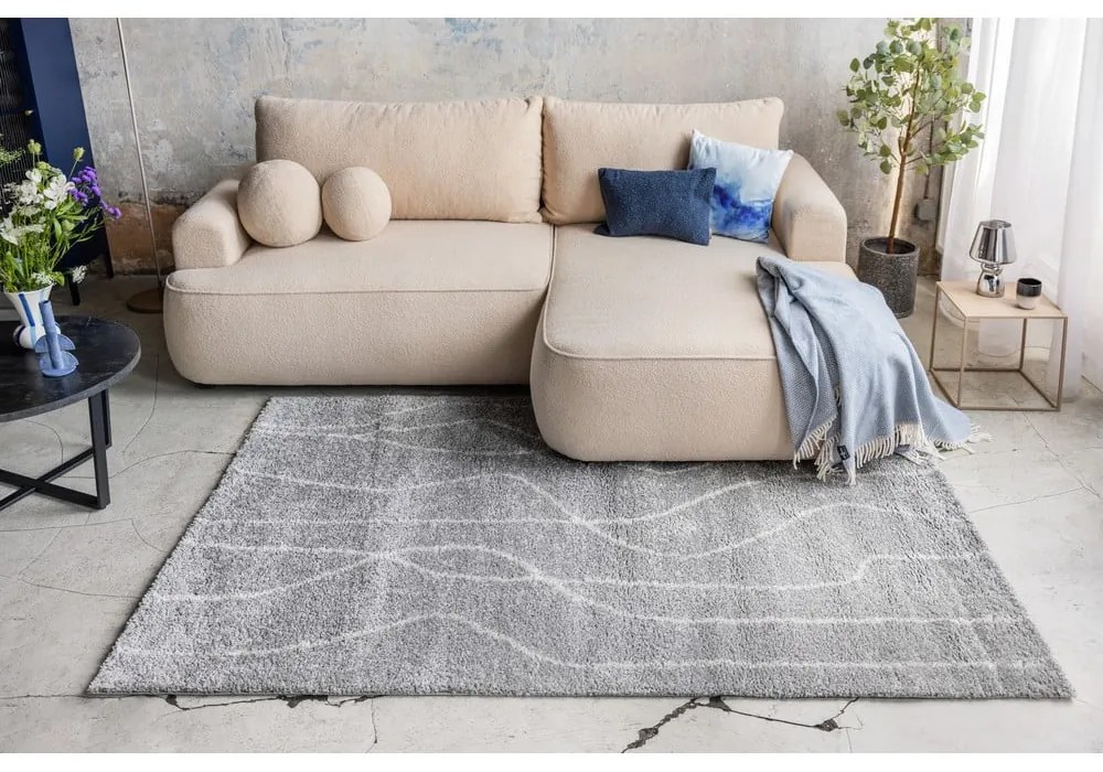 Сив килим 160x230 cm Routa – Universal