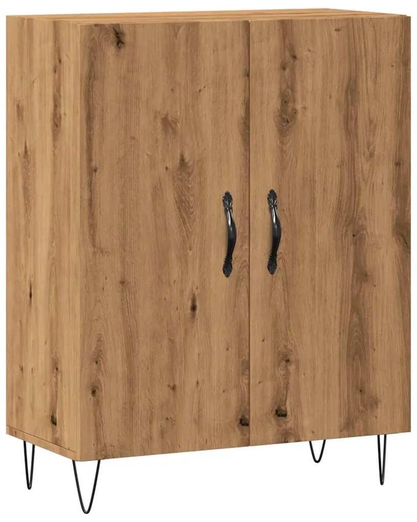 857178 vidaXL Сайдборд, дъб артизан, 69,5x34x90 см, инженерно дърво
