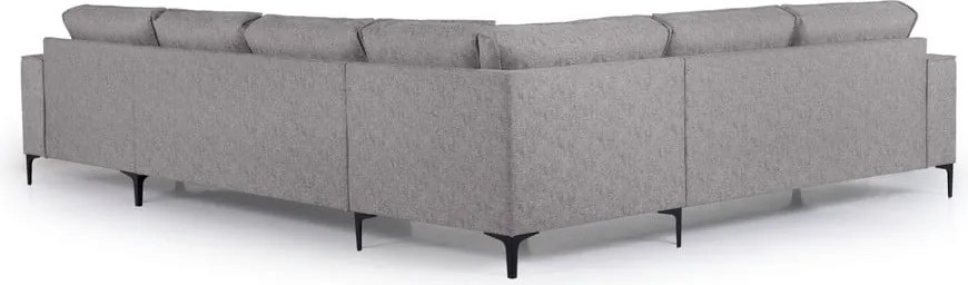 Сив ъглов диван (десен ъгъл/"U") Copenhagen - Scandic
