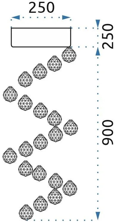 КРИСТАЛЕН ПОЛИЛЕЙ APP779-3C