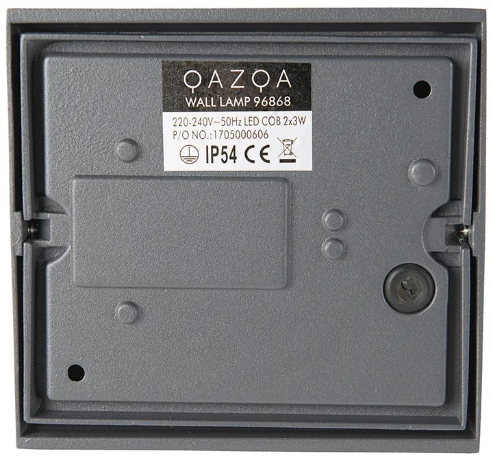 Модерна външна стенна лампа тъмно сива с LED 2-светлина IP54 - Mal