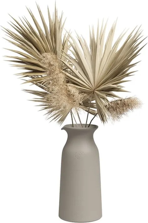 Бежова керамична ръчно изработена ваза (височина 30 см) Bia - Artevasi