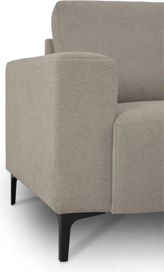 Светлокафяв шенилов ъглов диван (десен ъгъл/L форма) Fabian – Scandic