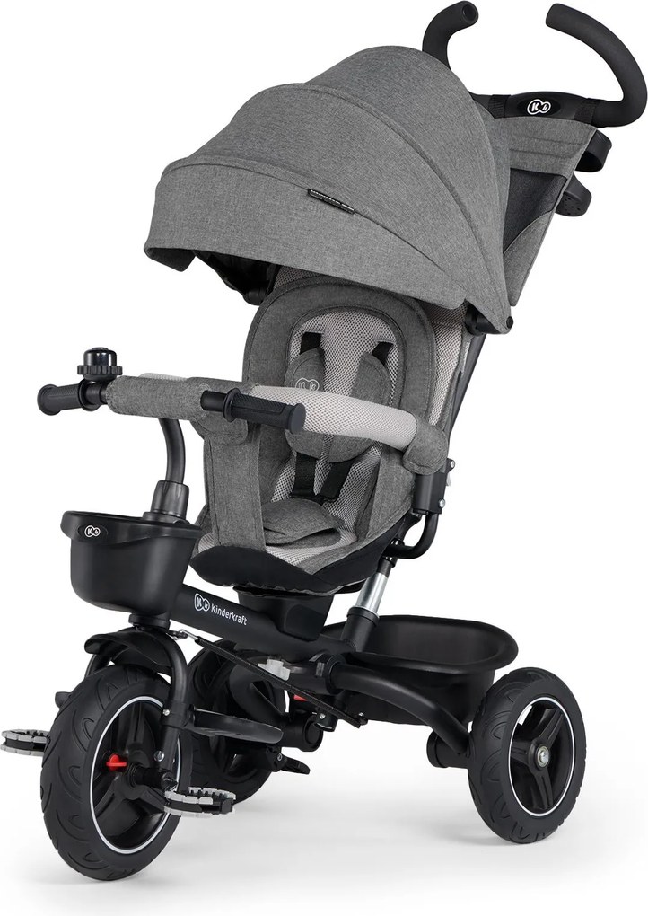 KinderKraft  -  Триколка Kinderkraft SPINSTEP, сива