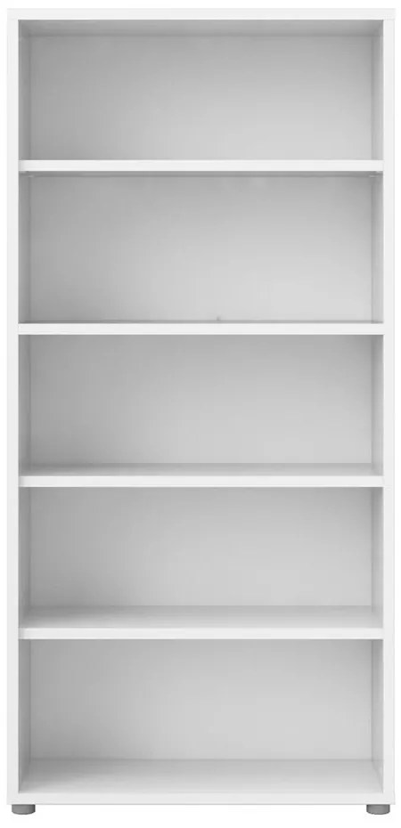 Бял модулен шкаф за книги 89x189 cm Prima - Tvilum