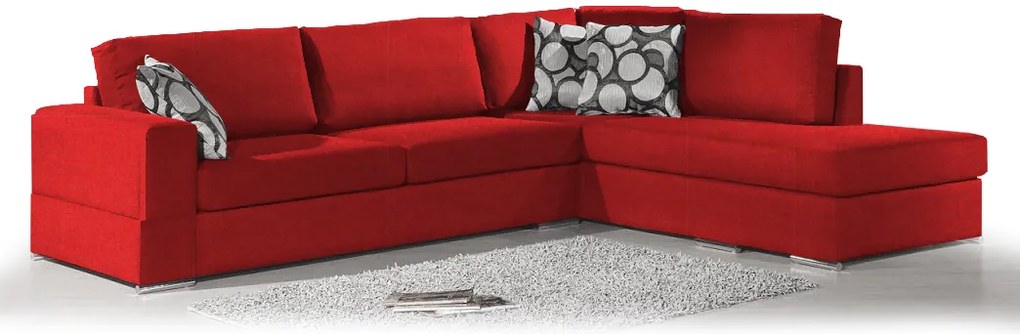Ъгъл диван Must-Left-295φ 230β cm.-Red