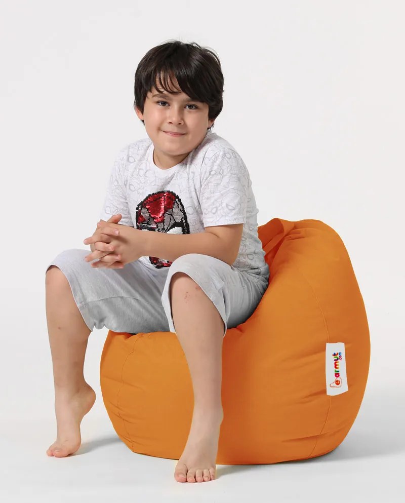 Градински пуф Premium Kids, цвят Оранжев