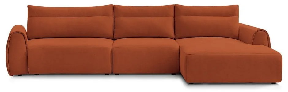 Оранжев ъглов диван Aden – Bobochic Paris