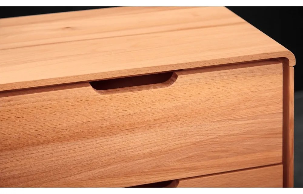 Нисък скрин от букова дървесина 90x63 cm Greg - The Beds