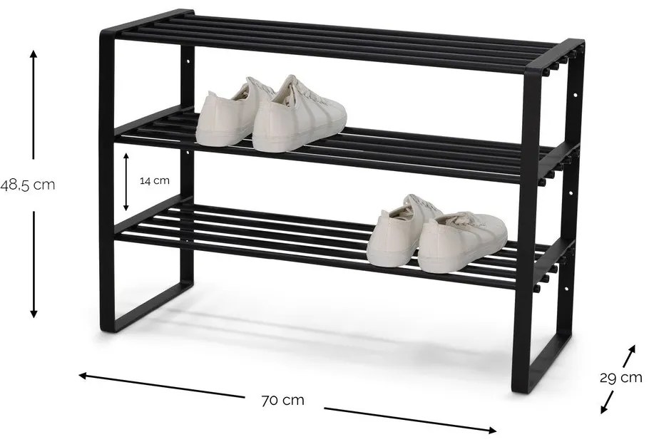 Бяла метална стойка за обувки 70x49x29 cm Rex – Spinder Design