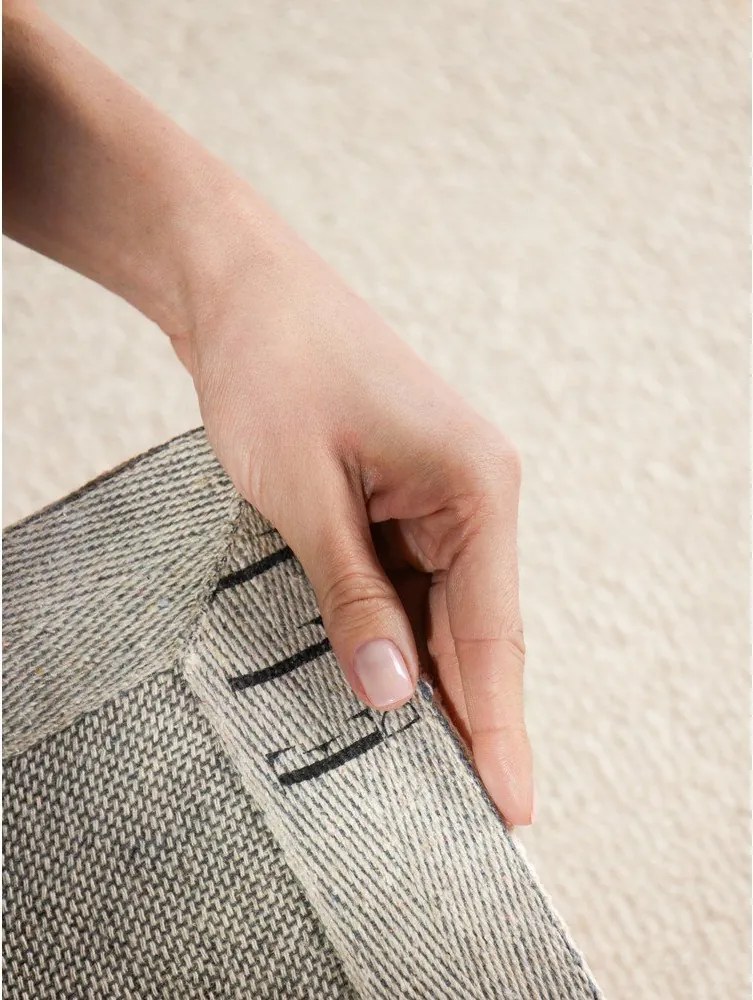 Кремав ръчно изработен вълнен килим 160x230 cm Puristic Knots – Elle Decoration