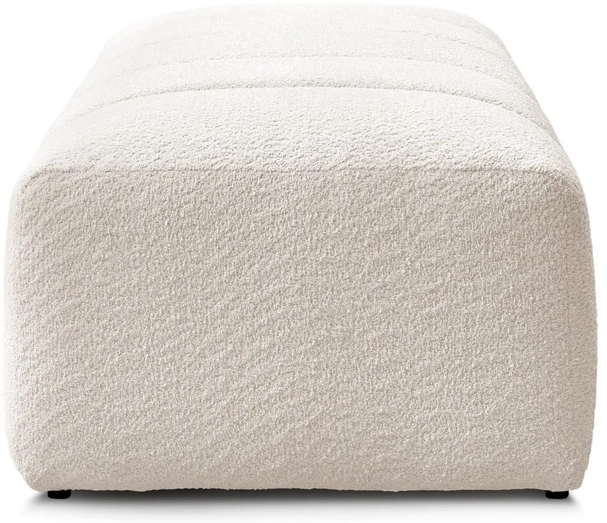 Бяла табуретка от прежда с примки от букле Annecy – Bobochic Paris