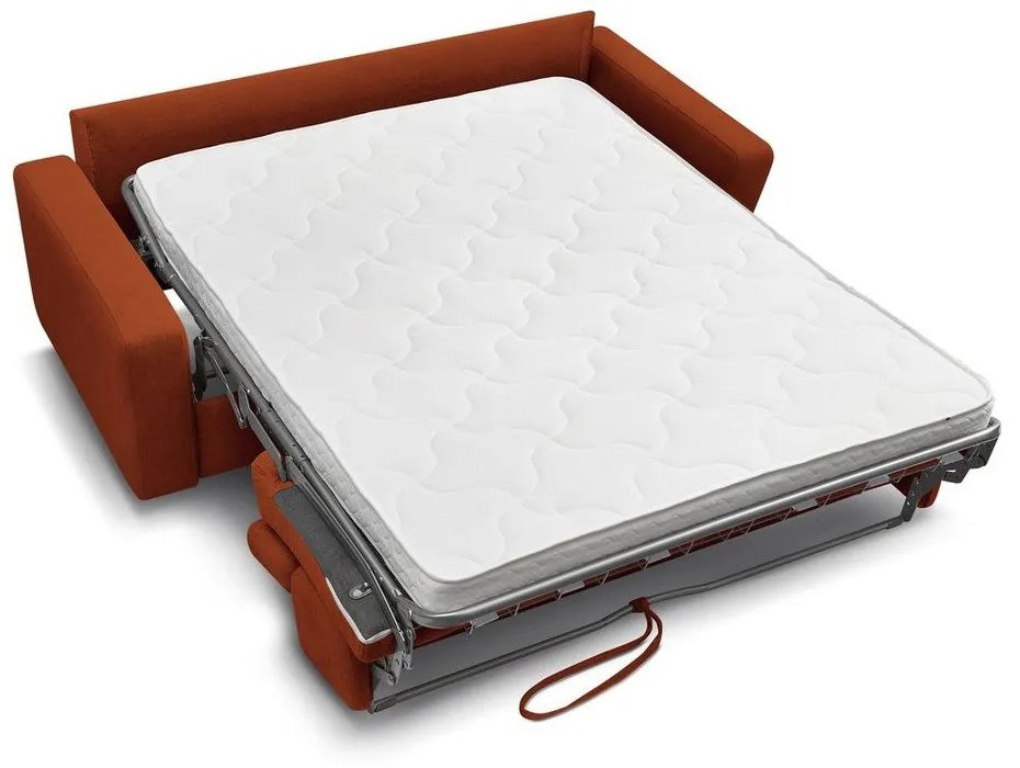 Разтегателен диван в тухлен цвят 215 cm Monaco – Bobochic Paris