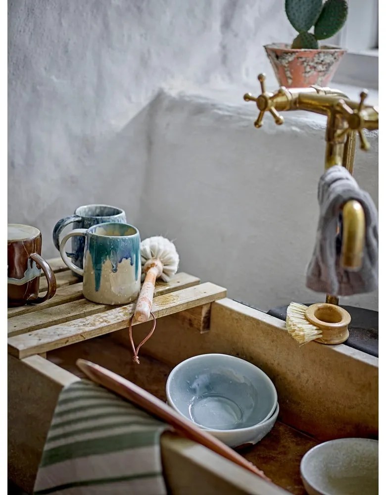 Синьо-бежова глинена чаша 450 ml Yori – Bloomingville