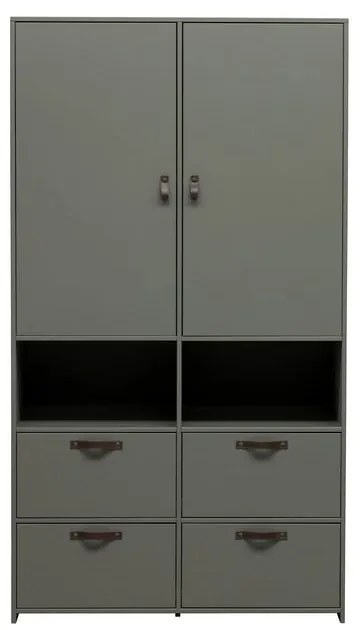 Сиво-зелен боров гардероб 103x185 cm Stage - vtwonen