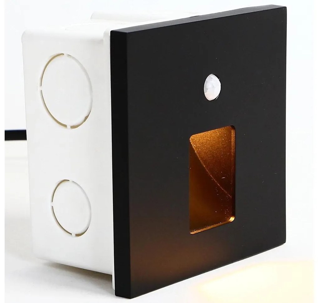 Emithor 70424 - LED осветително тяло с сензор VIX LED/1W/230V 4000K черно