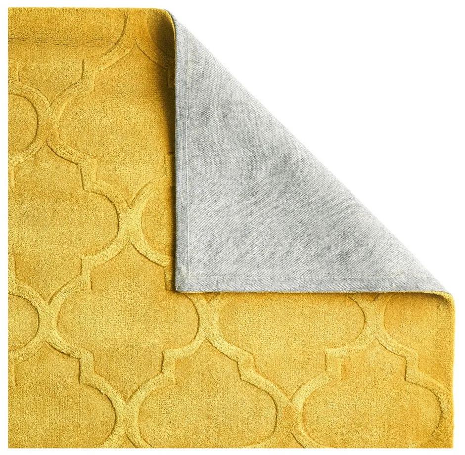 Жълт килим Puro, 150 x 230 cm Hong Kong - Think Rugs