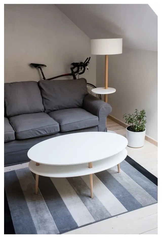 Бяла масичка за кафе OVO Ovo - Ragaba