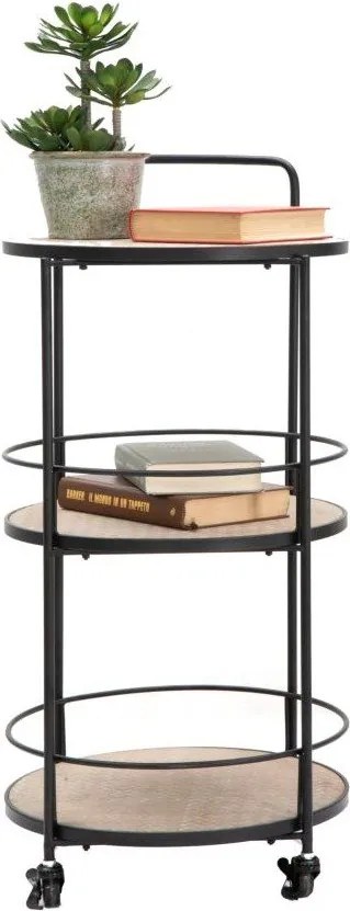 Метална маса за сервиране на колелца 41,5x40 cm Arex – Mauro Ferretti