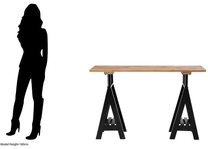 Конзолна маса с плот от борова дървесина в естествен цвят 45x130 cm Hampstead - Premier Housewares