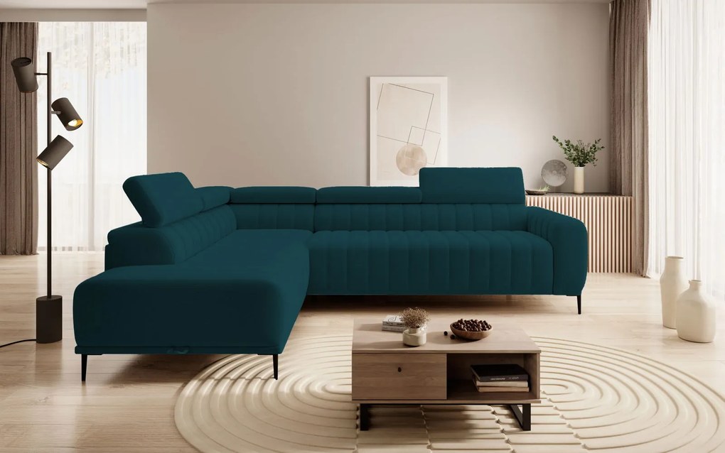 Ъглов диван Елизия-зелен-ляв