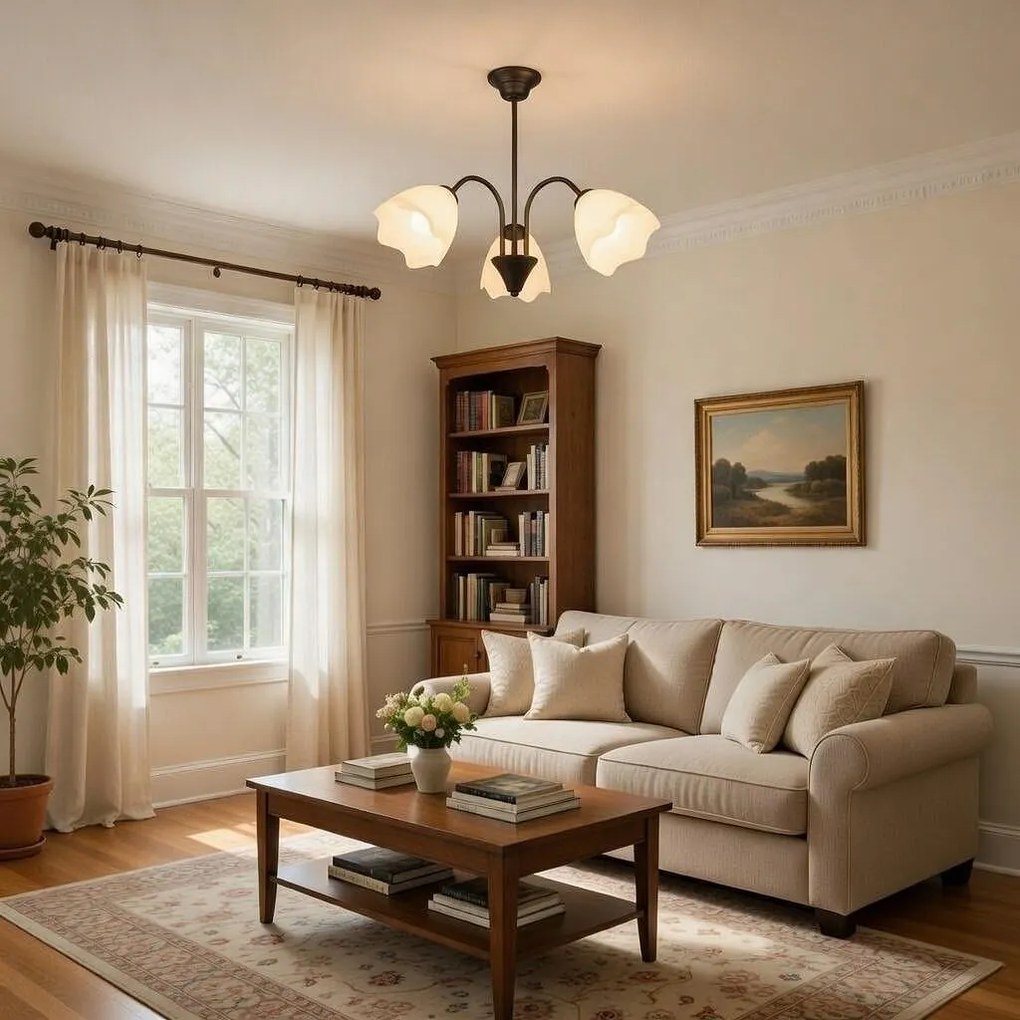 Плафон АЛФА, патина, 3xE27