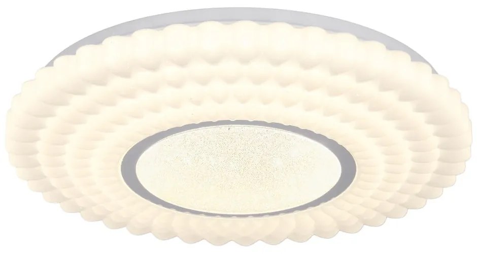 Бяло LED осветително тяло за таван 38x38 cm Uran – Candellux Lighting