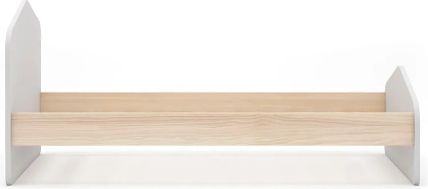 Детско легло от бял/естествен бор 90x190 cm Estefania - Marckeric