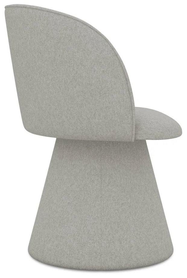 Светлосив тапициран трапезен стол Maia – Makamii